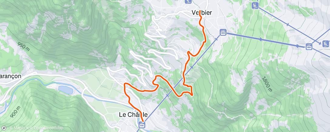 Map of the activity, Last of the School trail running sessions I think... they asked for a downhill 🙂