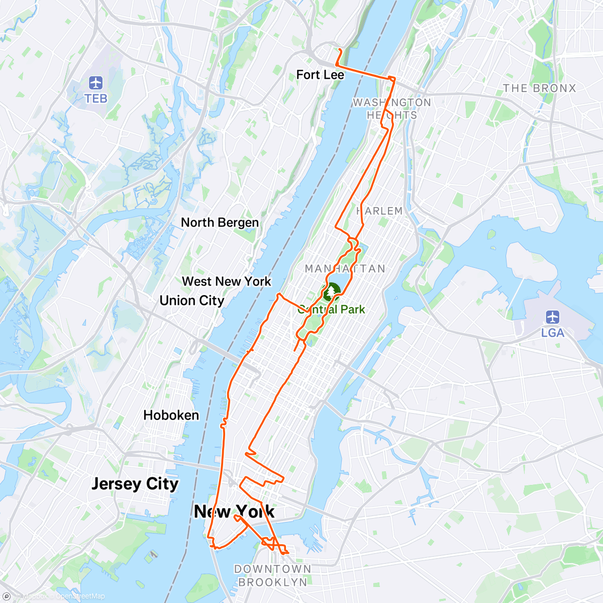 Map of the activity, Tourtje Manhattan