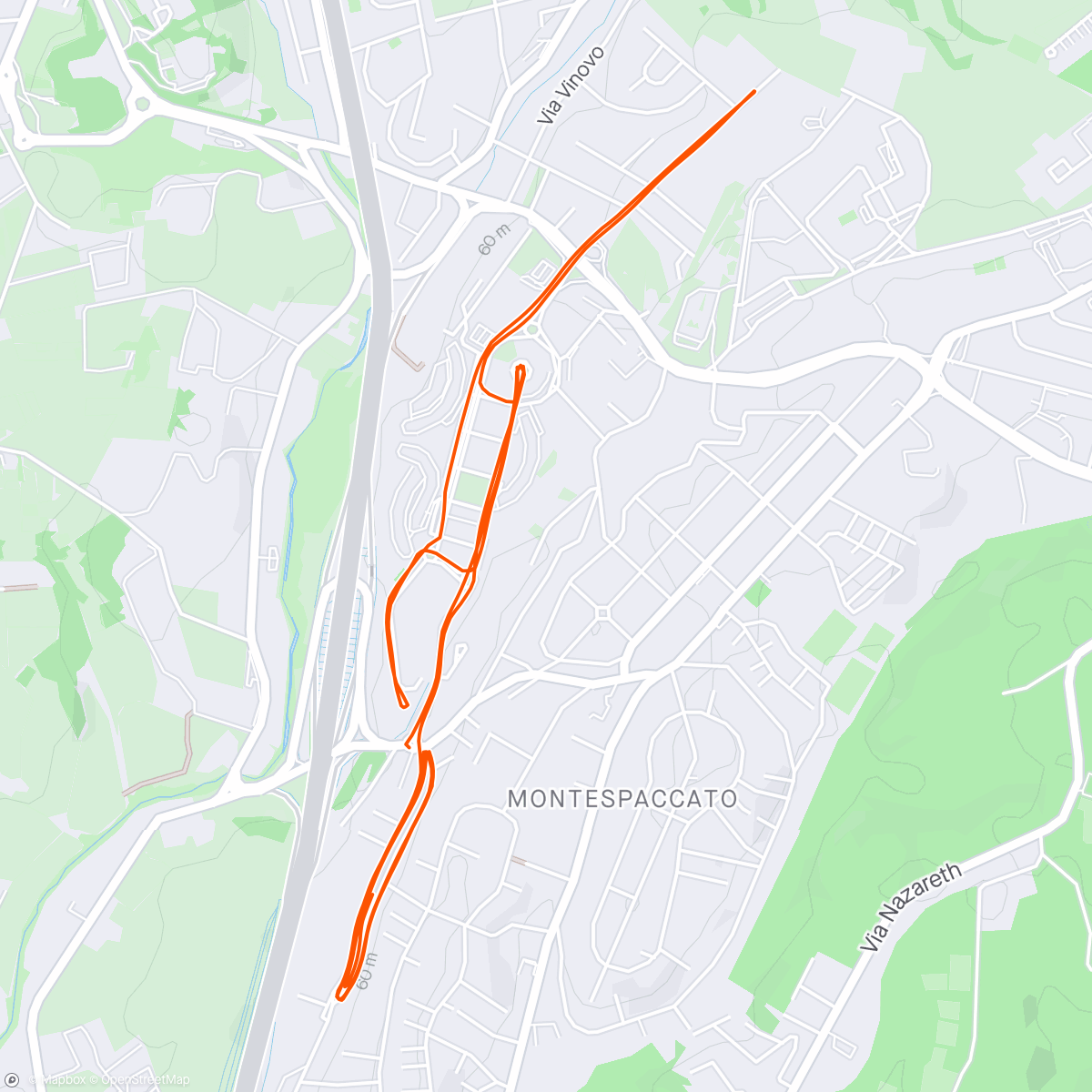 Map of the activity, R 10km
