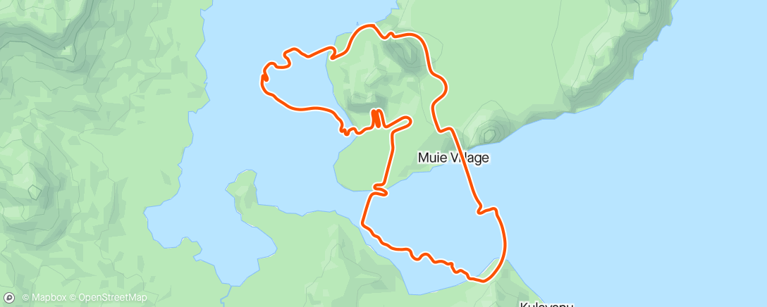 「Zwift - Race:  Kiwi Crew Riot Race (A) on Ocean Lava Cliffside Loop in Watopia」活動的地圖