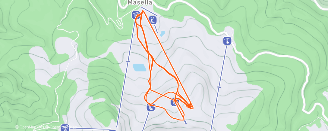 Map of the activity, Afternoon Alpine Ski