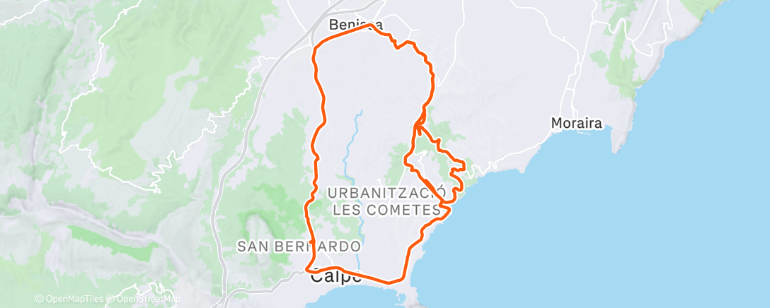 Карта физической активности (Morning Ride)