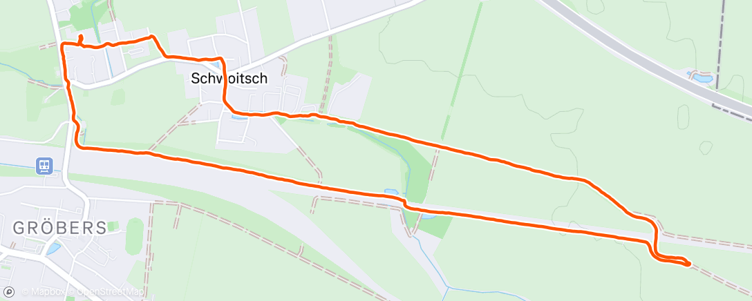Map of the activity, Afternoon Walk