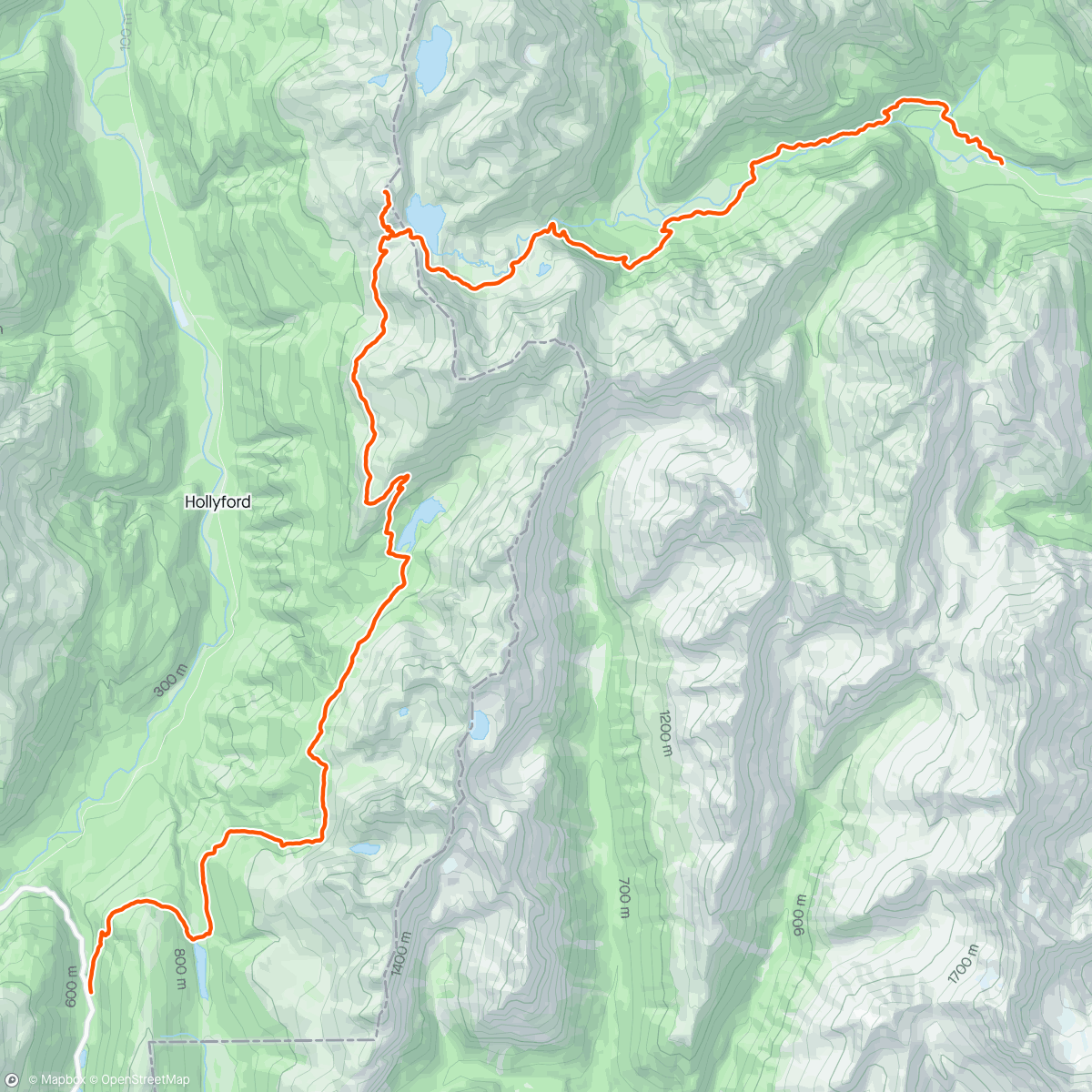Map of the activity, Routeburn track