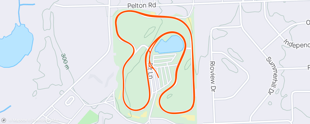 Map of the activity, home track