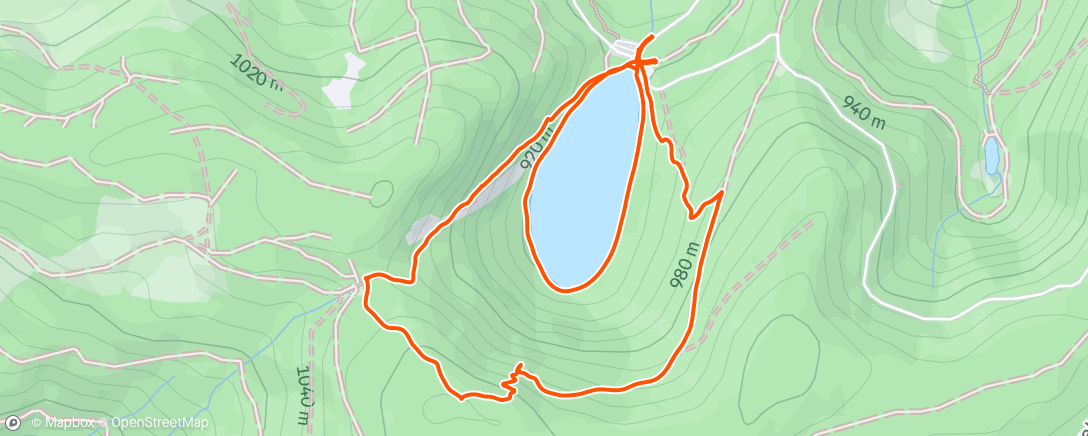 Map of the activity, Lac des corbeaux