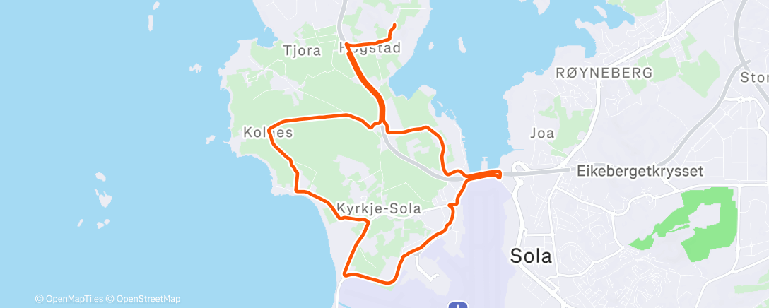 Mapa de la actividad (Lunch Run)