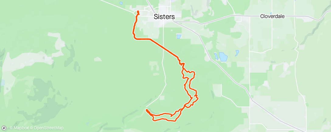 Map of the activity, Peterson Ridge Rumble