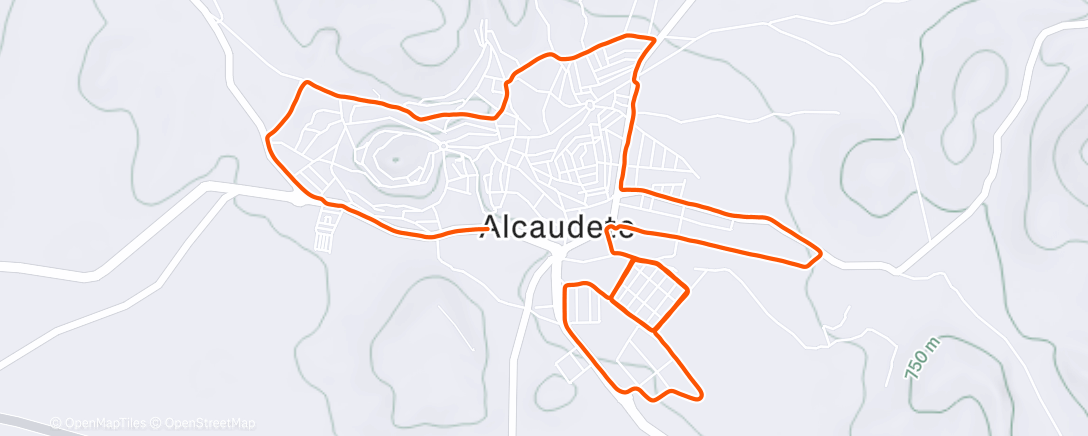 Карта физической активности (Carrera de noche)