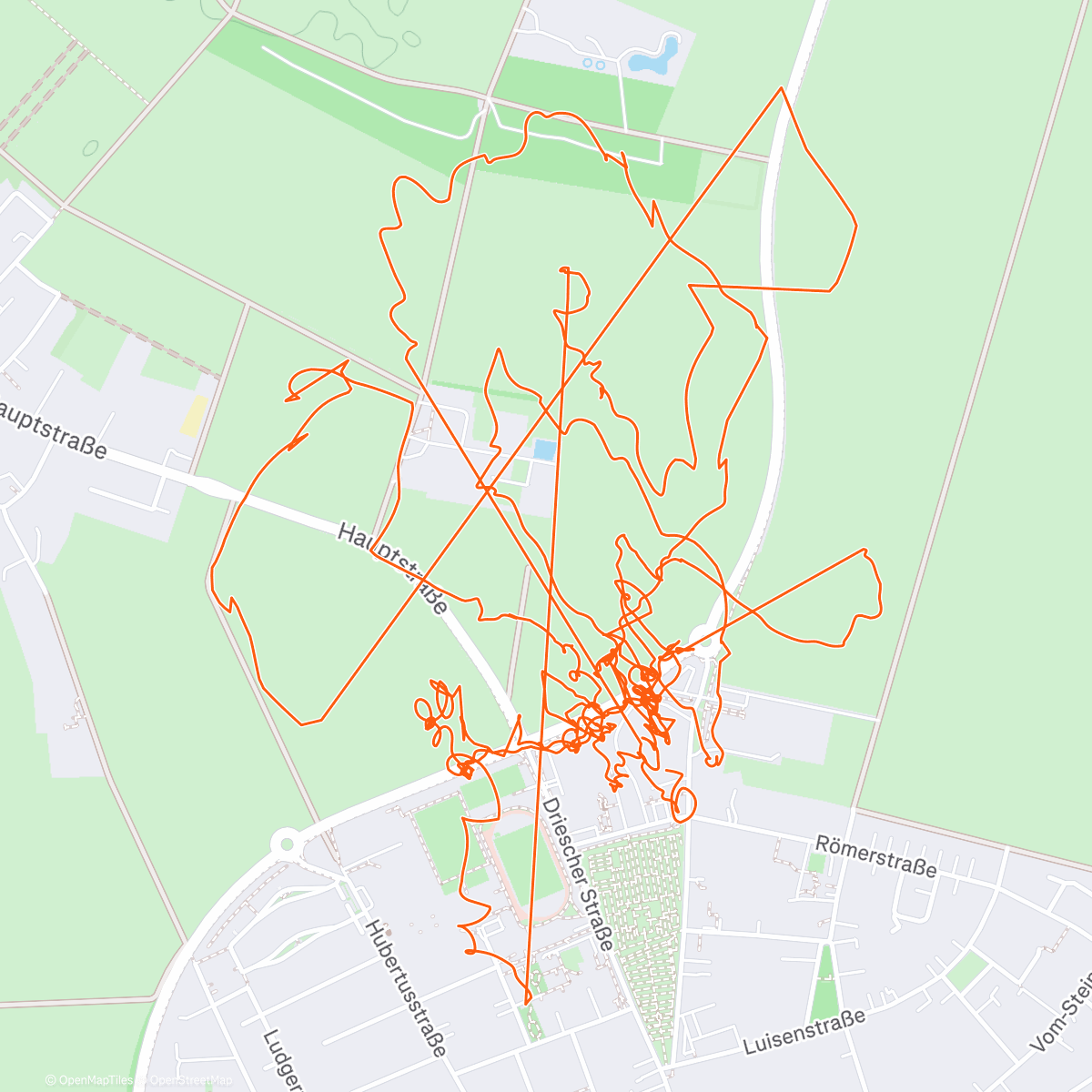 Mapa da atividade, Radfahren