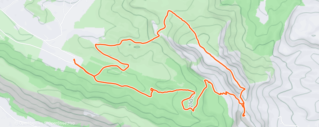 Map of the activity, Paraje Natural "La Murta" desde Alzira