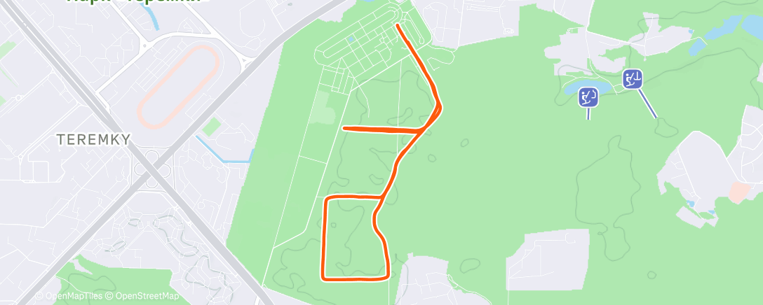 Map of the activity, Відкриття мого 15 лижного сезону Nordic Ski