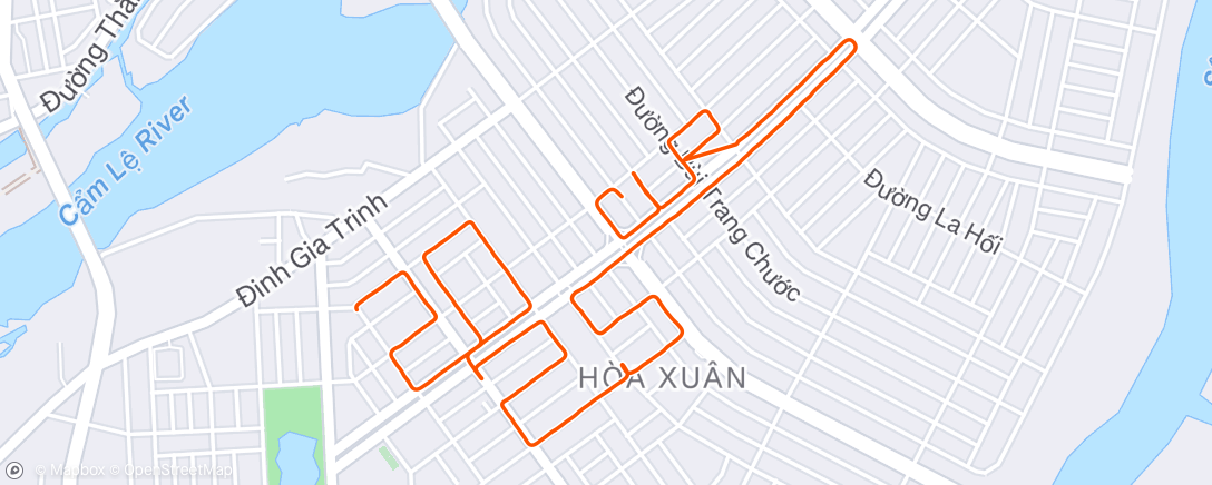 Map of the activity, Morning Run