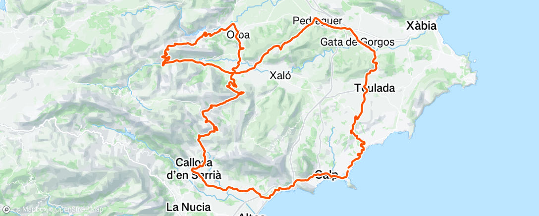 Map of the activity, #6 Calpe