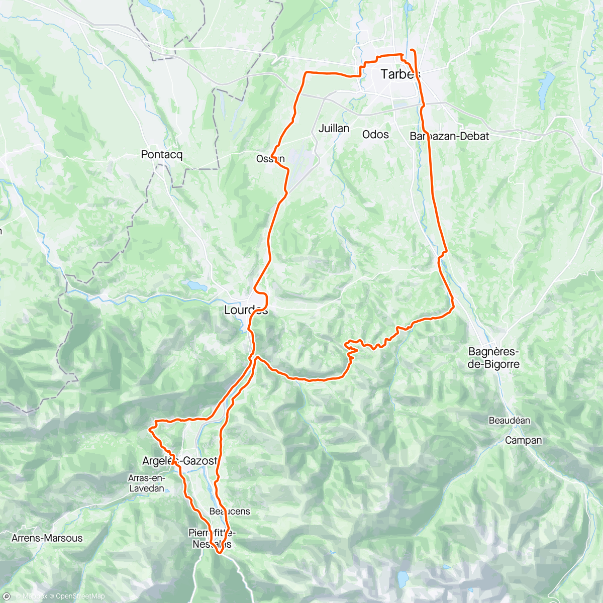 Map of the activity, Sortie « vert-foncé » 🥵💪💪💪💪😱