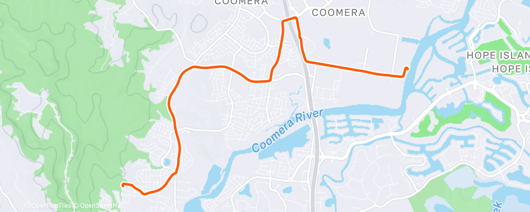 Map of the activity, Saturday Ride Part 2 - Home from Coffee!