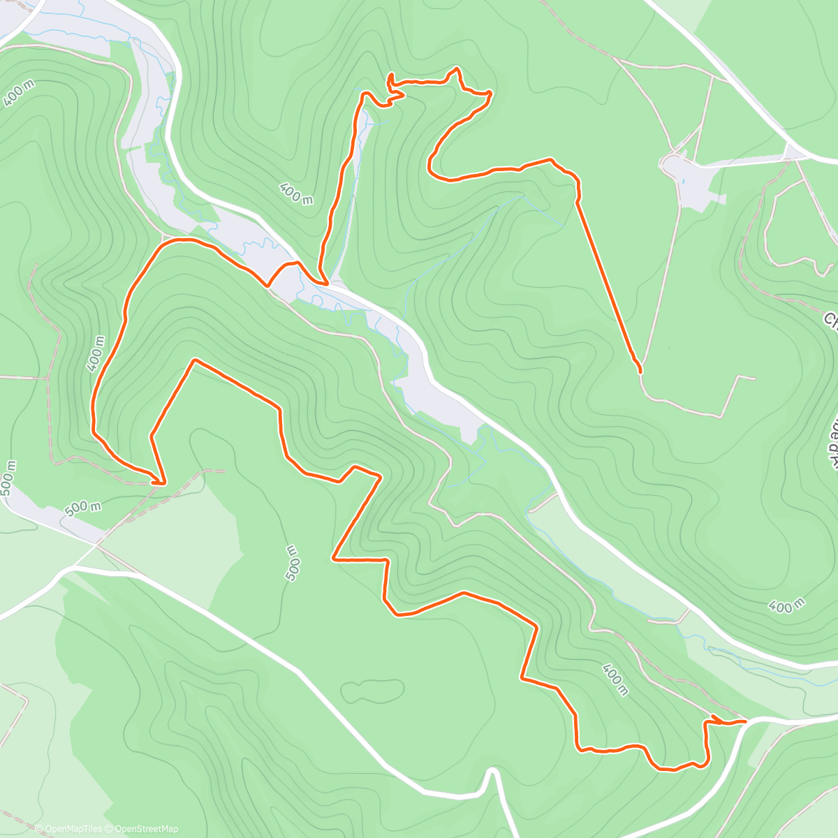 Map of the activity, Trail dans le Val-Suzon ❄️