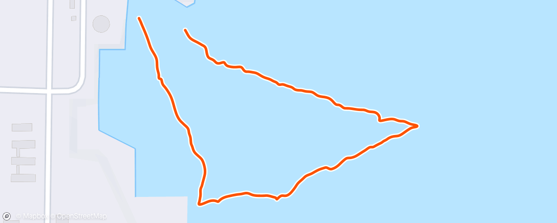 Map of the activity, Tri del Pacífico Swim