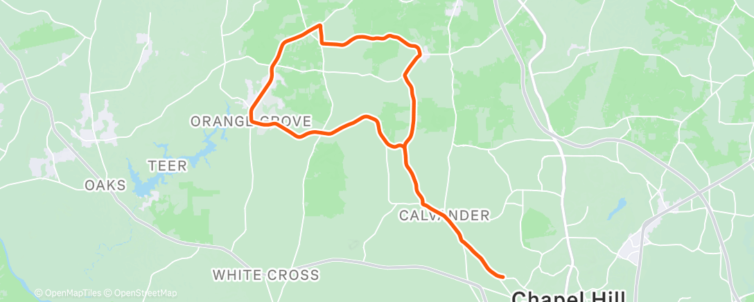 Map of the activity, Morning Ride