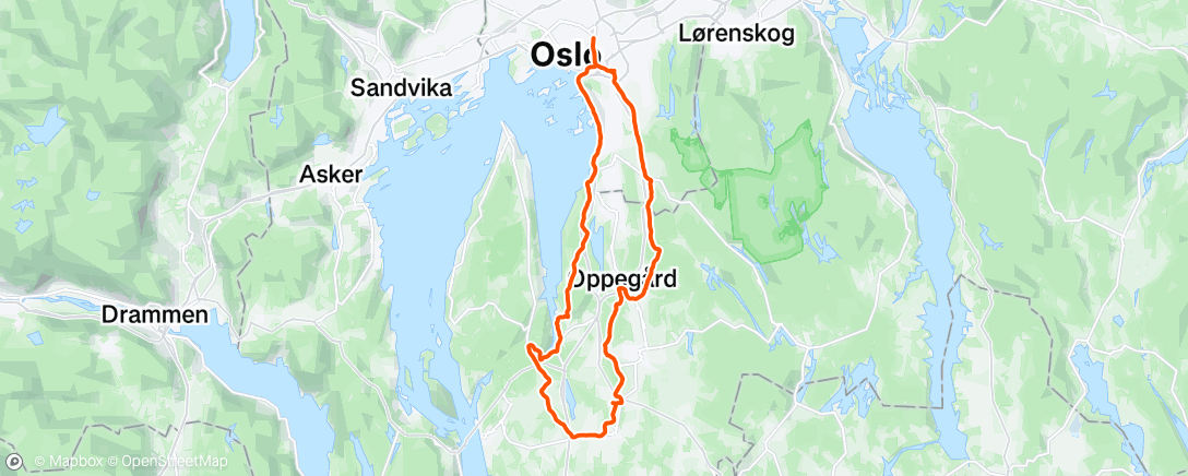 Map of the activity, Fant ikke grus i Langhus