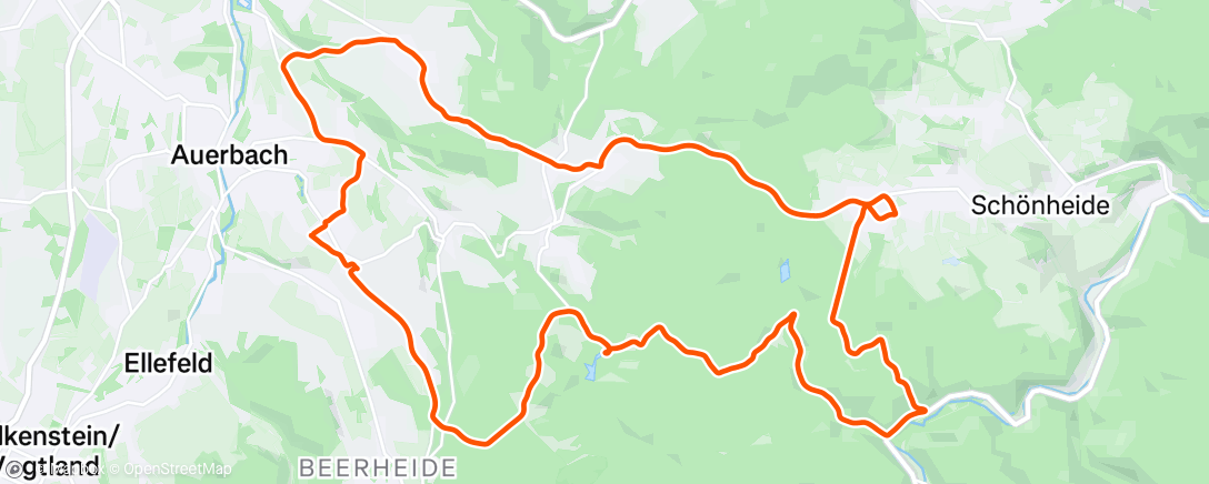 Map of the activity, Fahrt am Nachmittag