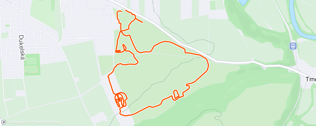 Map of the activity, Spartan Race Zatec - Nightsprint
