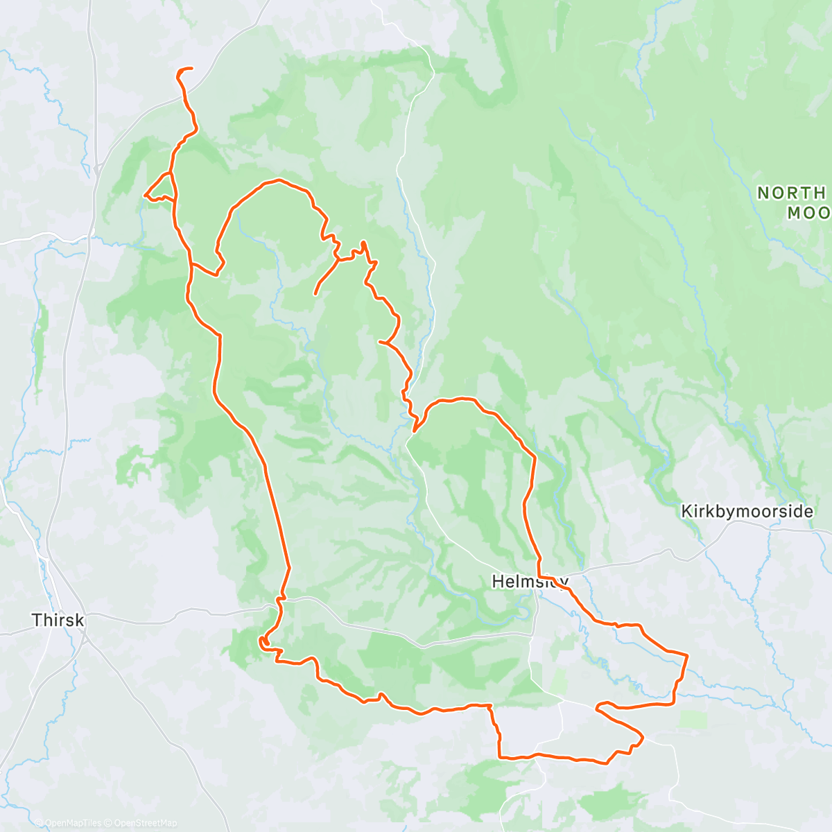 Map of the activity, there's loads of gravel paradises