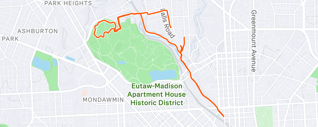 Карта физической активности (Morning Run)