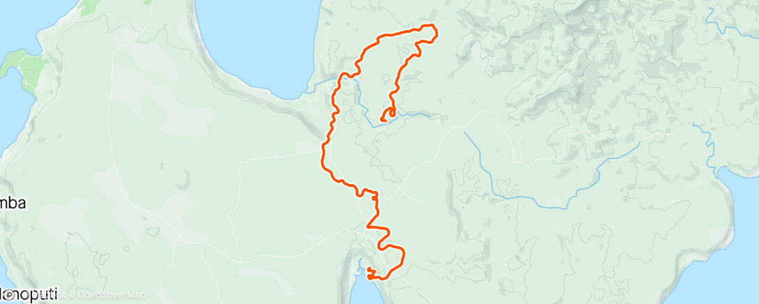 Map of the activity, Zwift - Chopaka +1 in Makuri Islands
