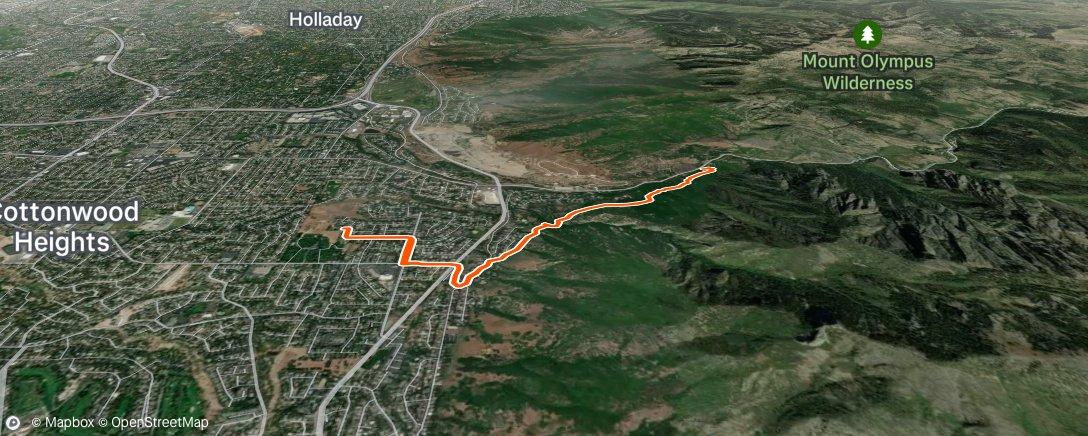 Map of the activity, Cottonwood Highs