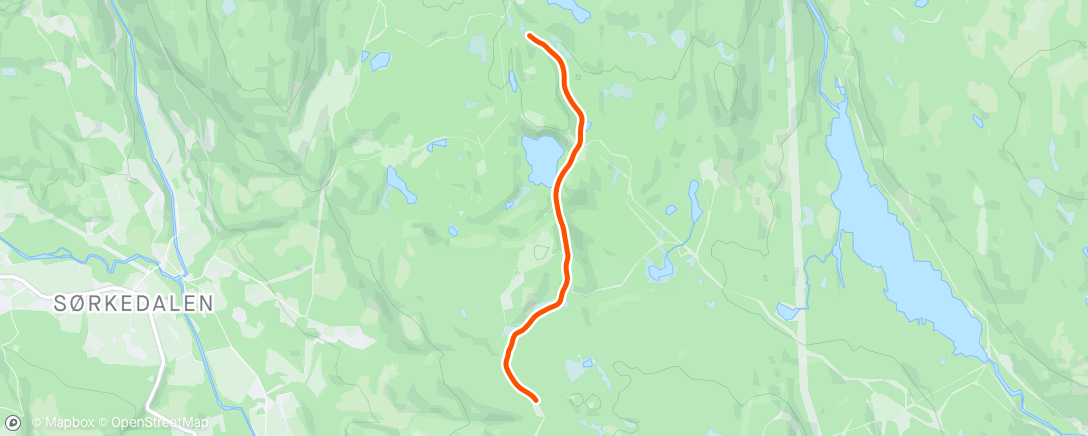 Map of the activity, Evening Nordic Ski