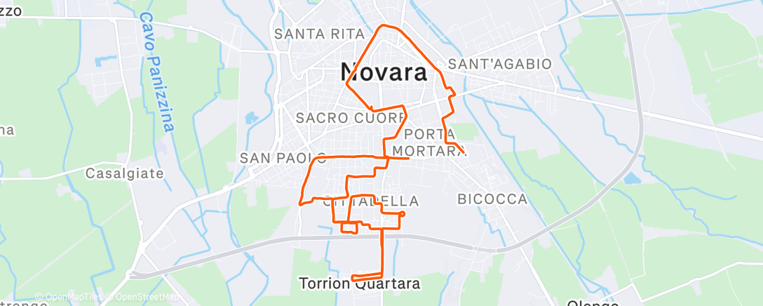 Карта физической активности (Morning Run)