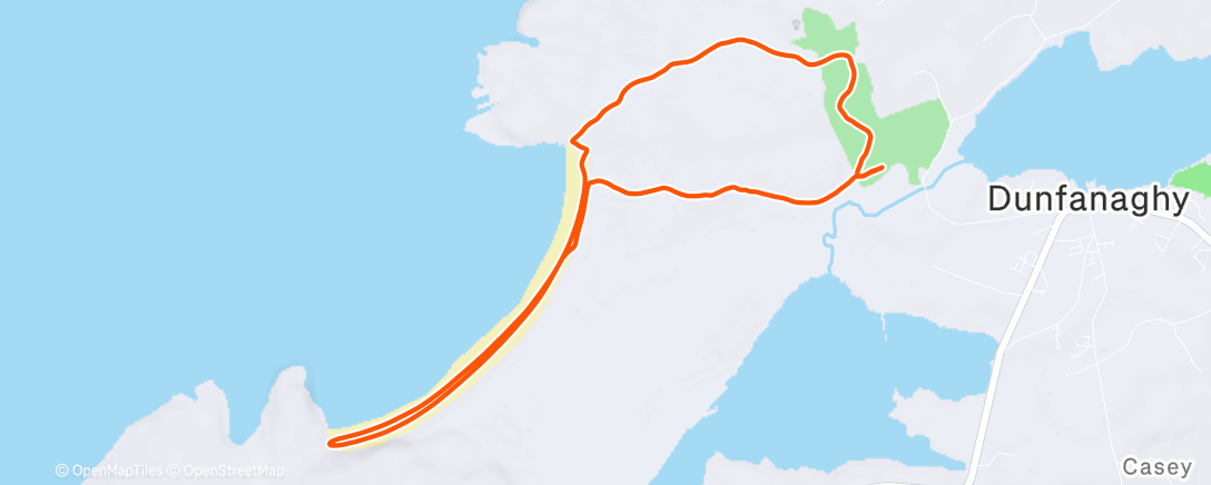 Map of the activity, Afternoon Walk