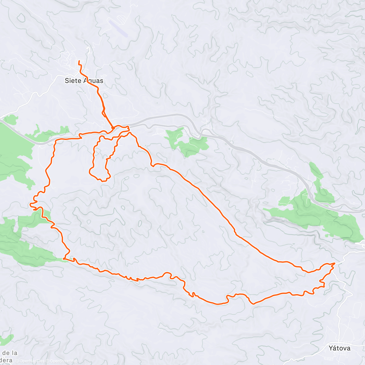 Map of the activity, Bicicleta por la mañana