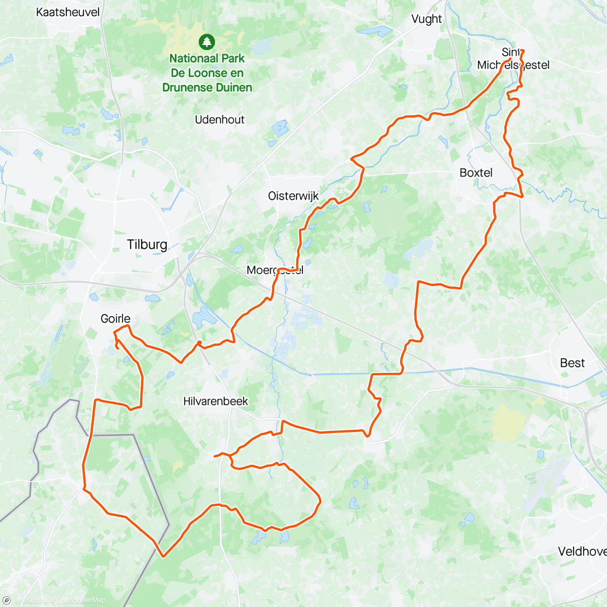 アクティビティ「NTFU wegkapiteincursus Cima Coppi Business Cycling」の地図