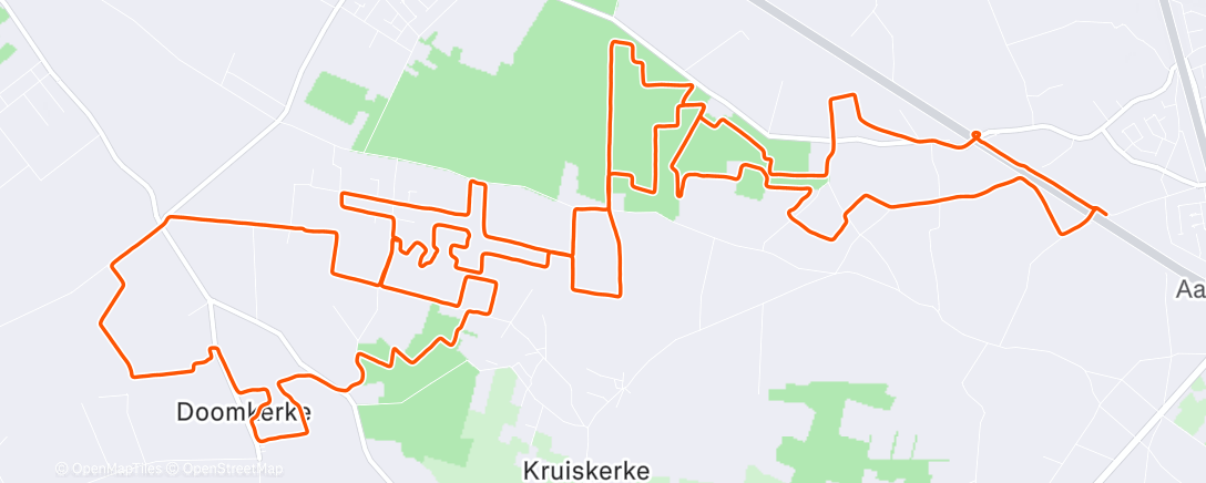 Map of the activity, Bostrail Aalter 30k 🥇