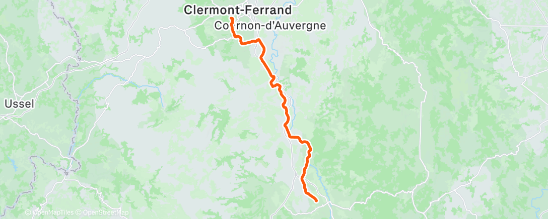 Map of the activity, Morning Ride
