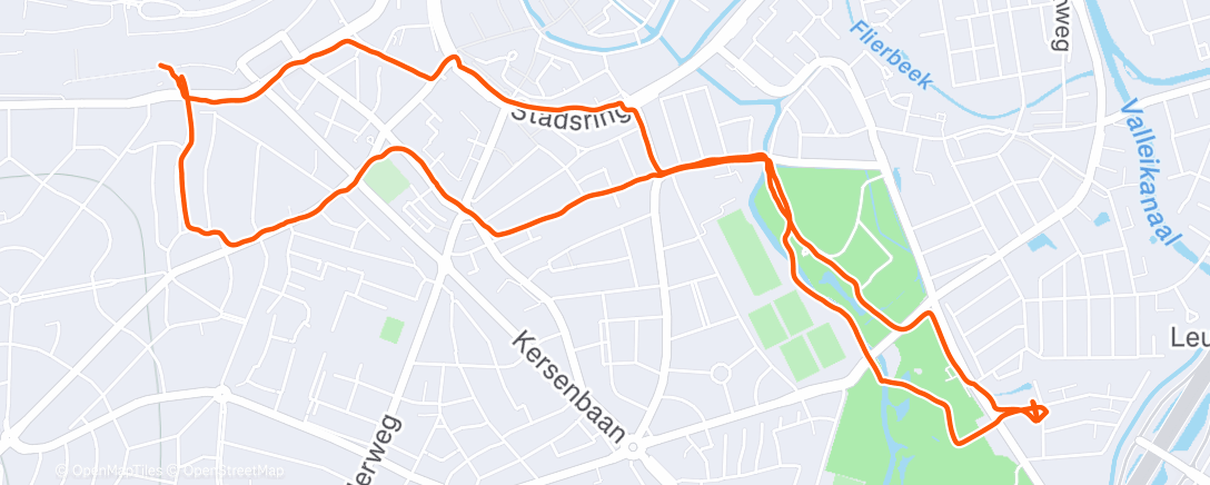 Map of the activity, Snowy Amersfoort