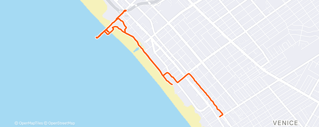 Map of the activity, Santa Monica Pier