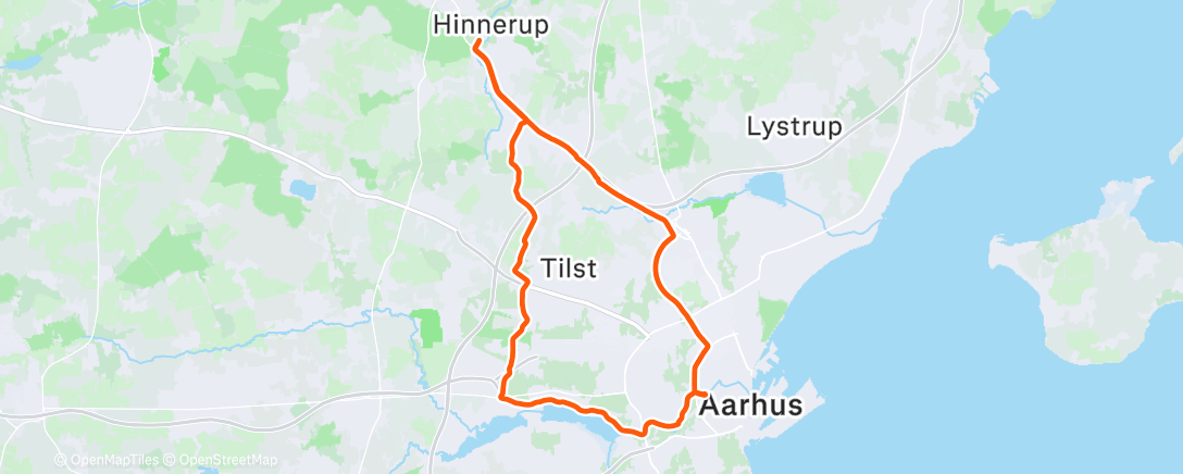 Карта физической активности (Lunch Ride)