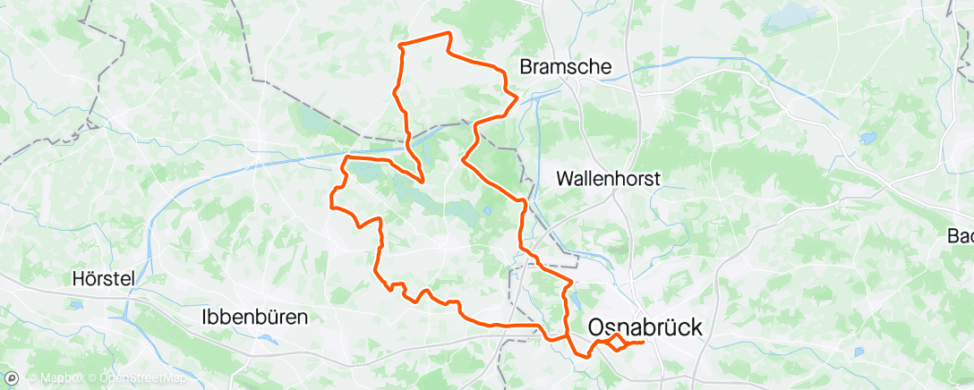 Map of the activity, RSG Dienstag