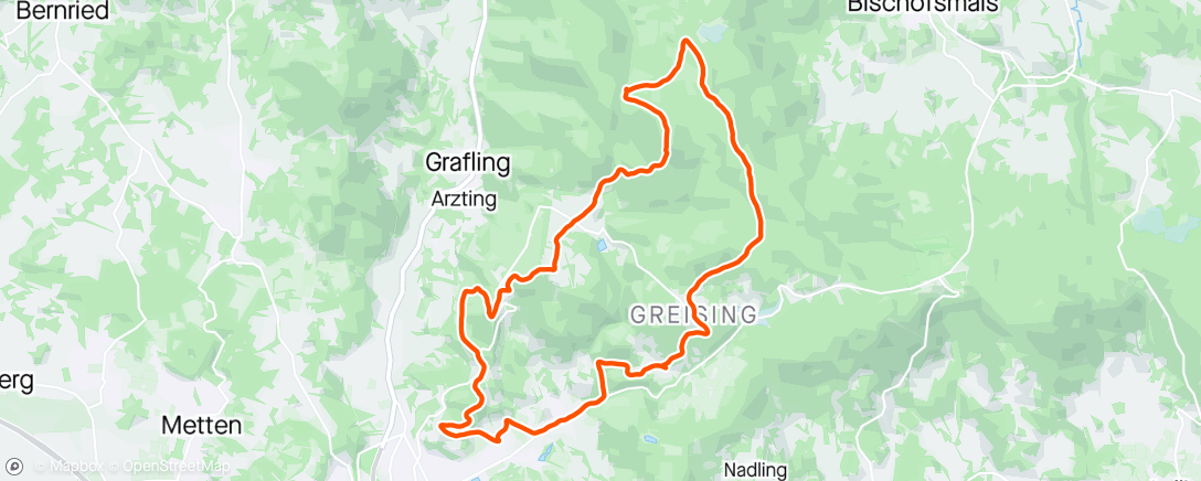 Mapa da atividade, Traillauf am Morgen