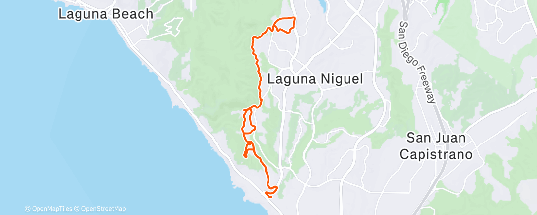 Map of the activity, Morning Mountain Bike Ride