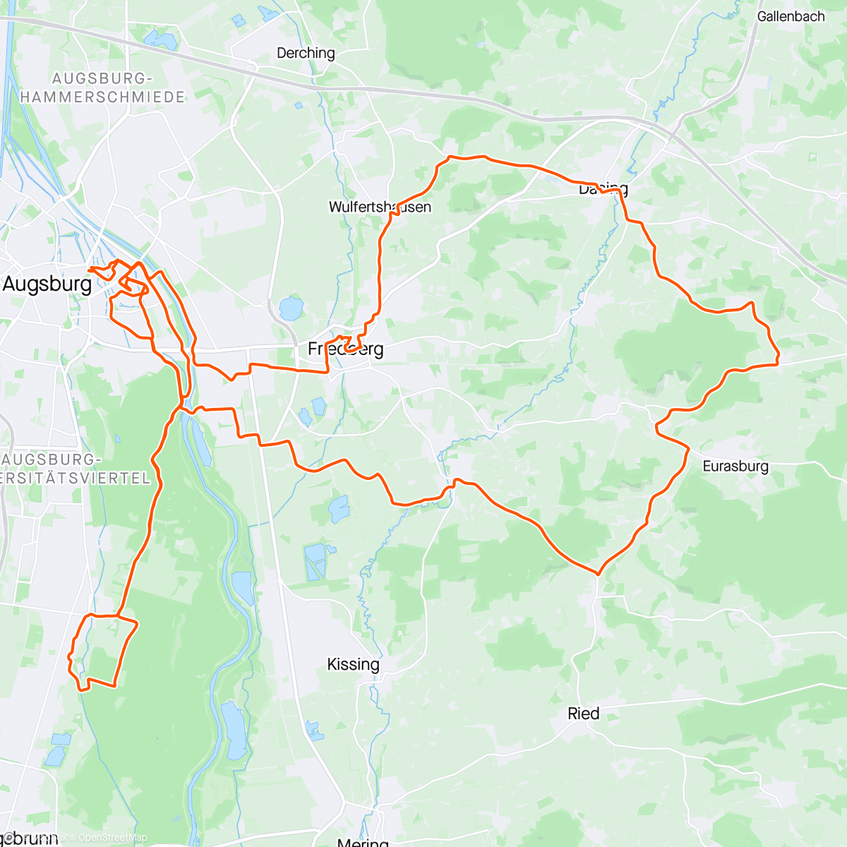 Map of the activity, Szwabia wschód