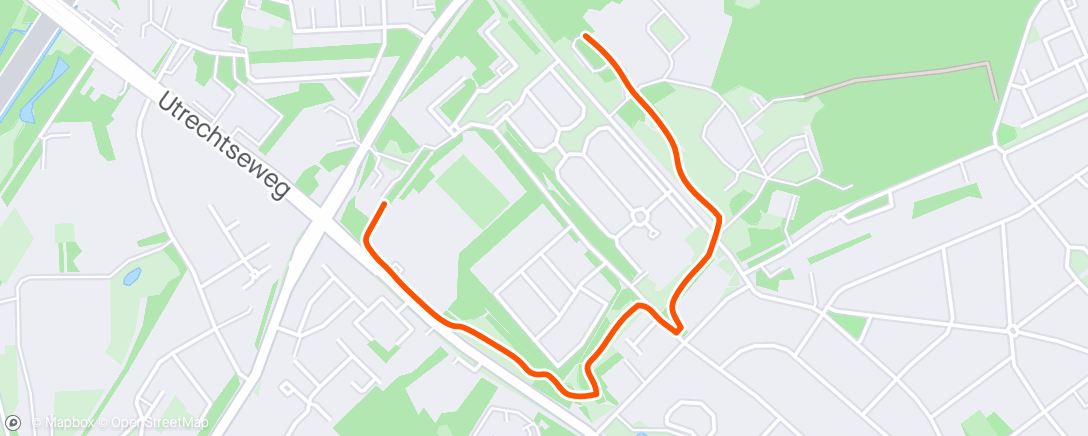 Map of the activity, Afternoon Walk with dog