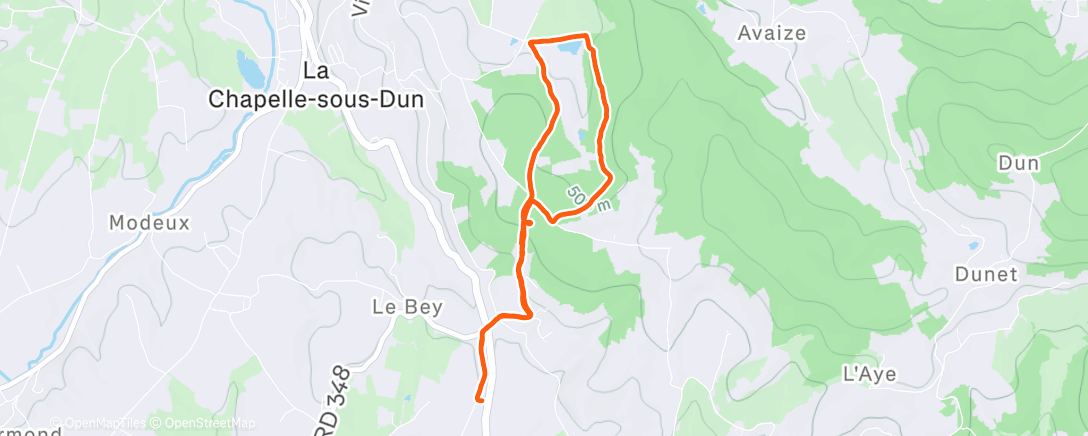 Map of the activity, Avec JM & les chiens