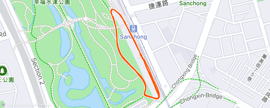 Mapa de la actividad (Morning Run)