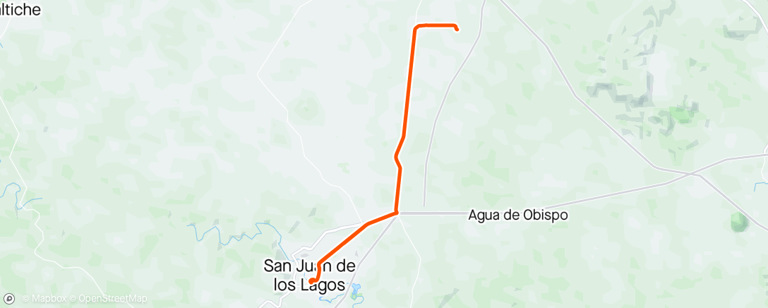 Map of the activity, Santa María del medio