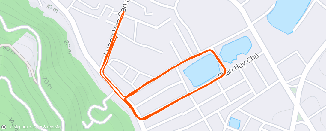 Map of the activity, Morning Run