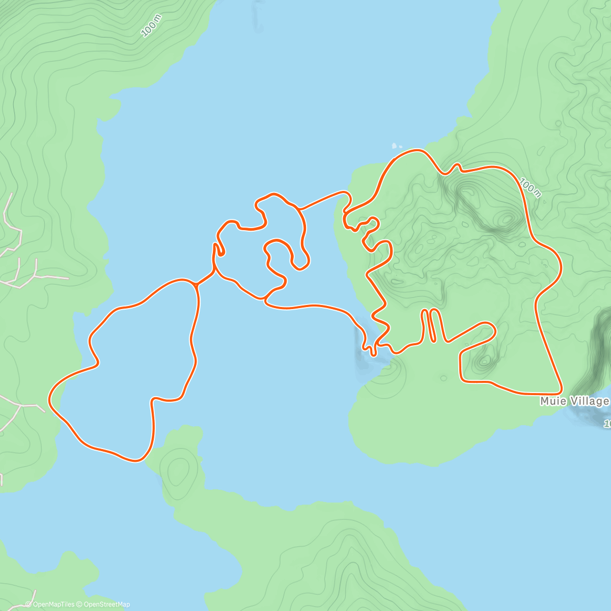 「Zwift - Micro Bursts on Power Punches in Watopia」活動的地圖